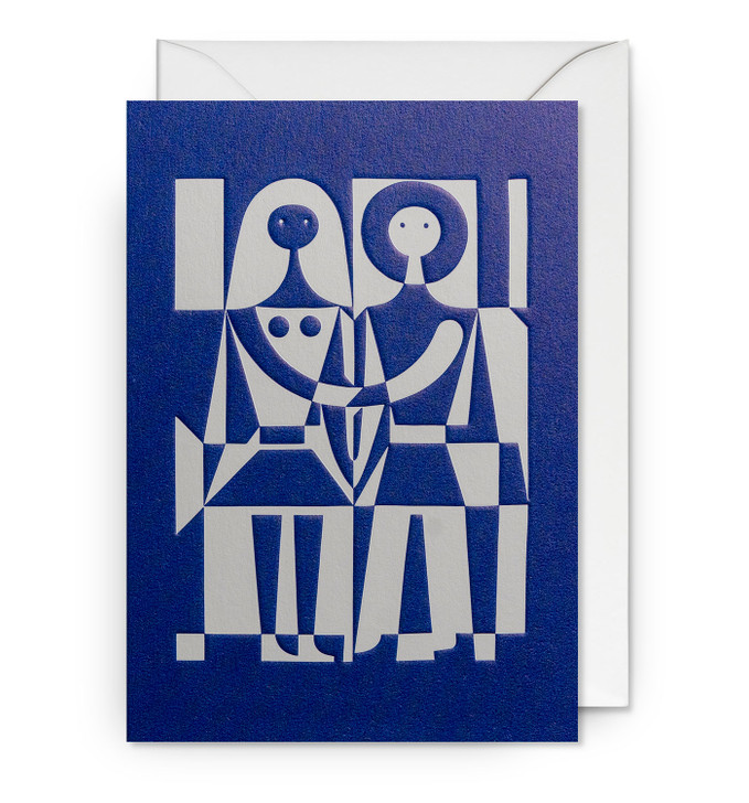 Black And White | Blank Greeting Card | LAGOM