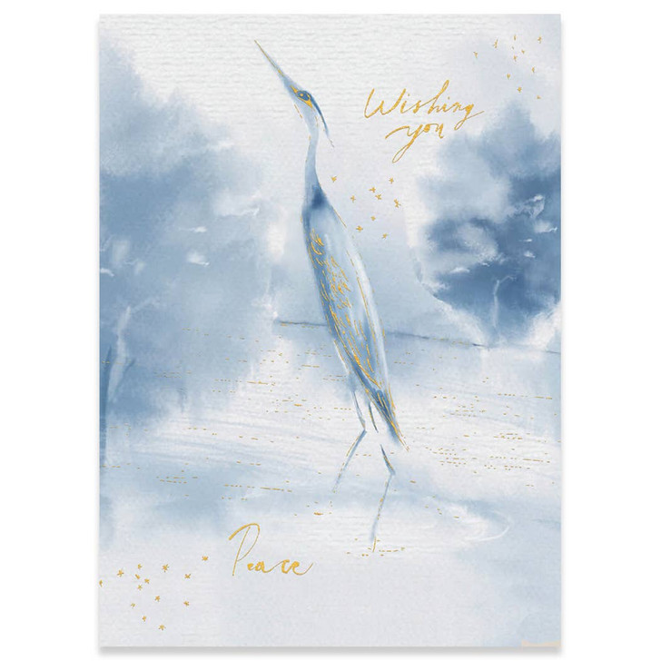 Blue Heron | Sympathy Greeting Card | CARTE