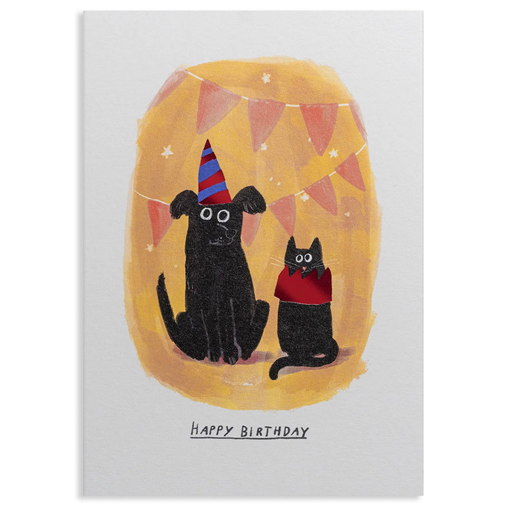 Cat In A Hat | Birthday Greeting Card | LAGOM