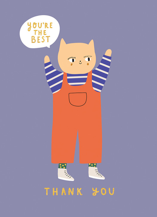 Cat Thank You | Thank You Greeting Card | 1973