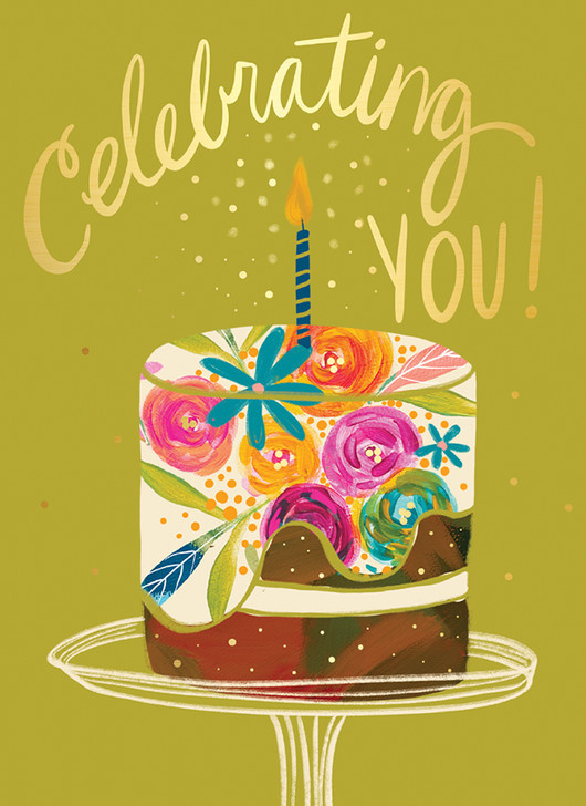 Celebrating Cake | Birthday Greeting Card | CARTE