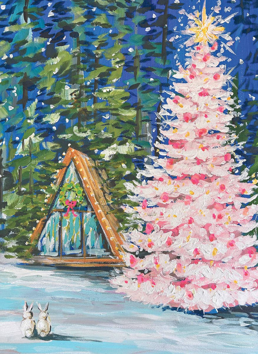 Christmas Cabin | Holiday Greeting Card | CARTE