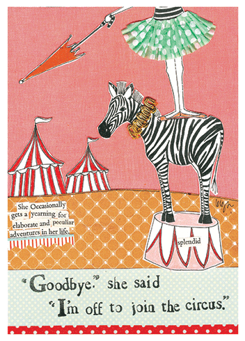 Circus Adventure Celebrate | Greeting Card | CURLY GIRL