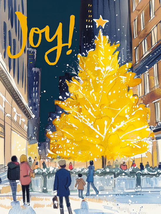 City Xmas Tree | Holiday Greeting Card | J&M MARTINEZ