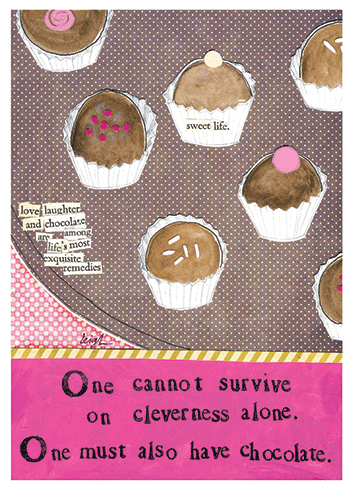 Cleverness Alone | Support And Encouragement Greeting Card | CURLY GIRL