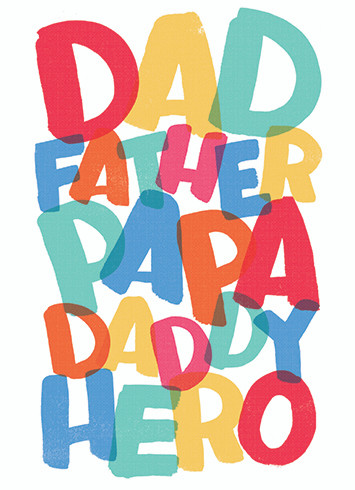 Daddy Hero | Father's Day Greeting Card | CARTE