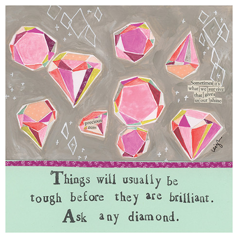 Diamond | Support Greeting Card | CURLY GIRL