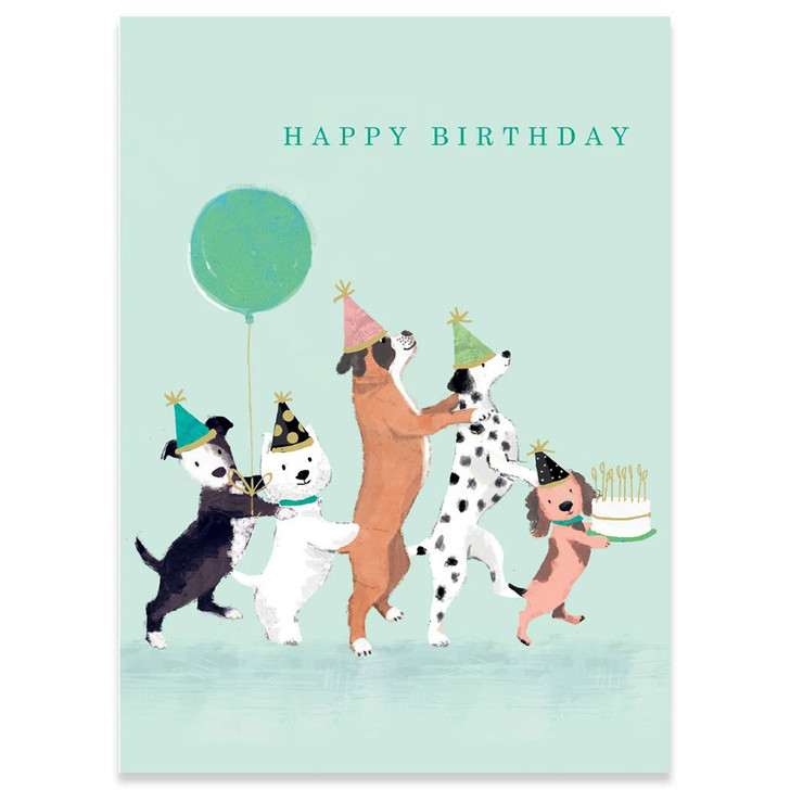 Dog Conga | Birthday Greeting Card | CARTE