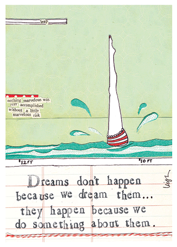 Dreams | Support And Encouragement Greeting Card | CURLY GIRL