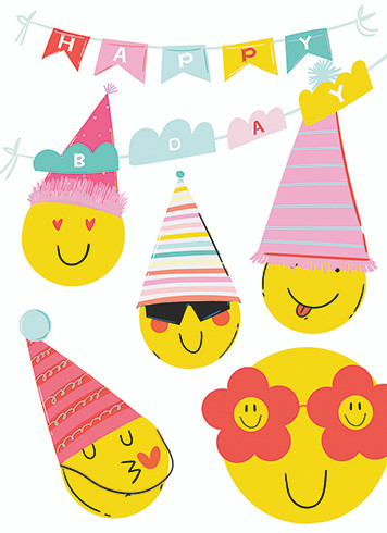 Emojis | Birthday Greeting Card | J&M MARTINEZ