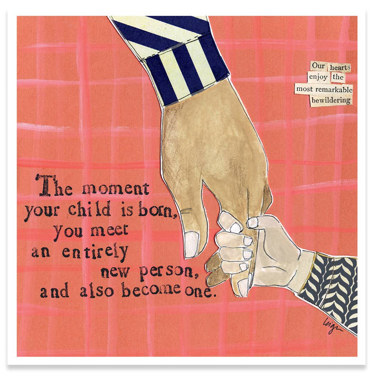 Entirely New | New Baby Greeting Card | CURLY GIRL