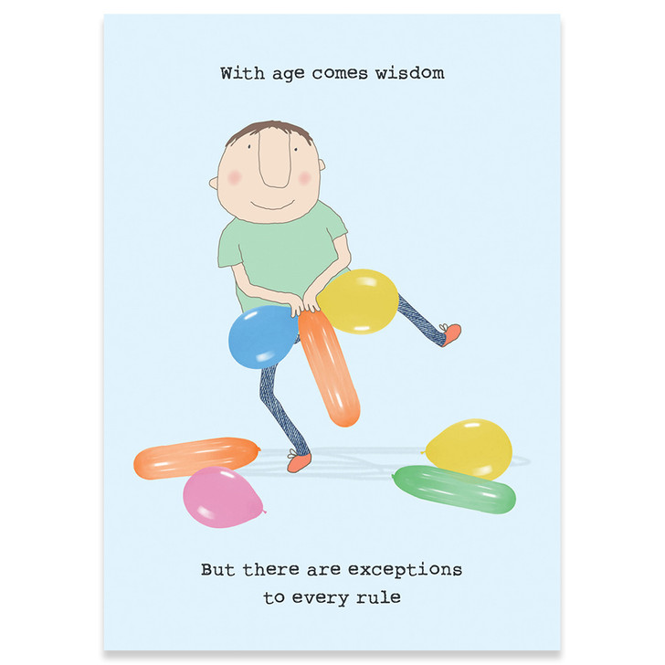 Exceptions | Birthday Greeting Card | ROSIE MADE A THING