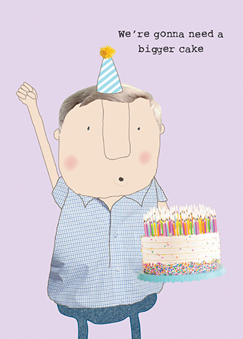 Bigger Cake Boy | Birthday Greeting Card | ROSIE MADE A THING