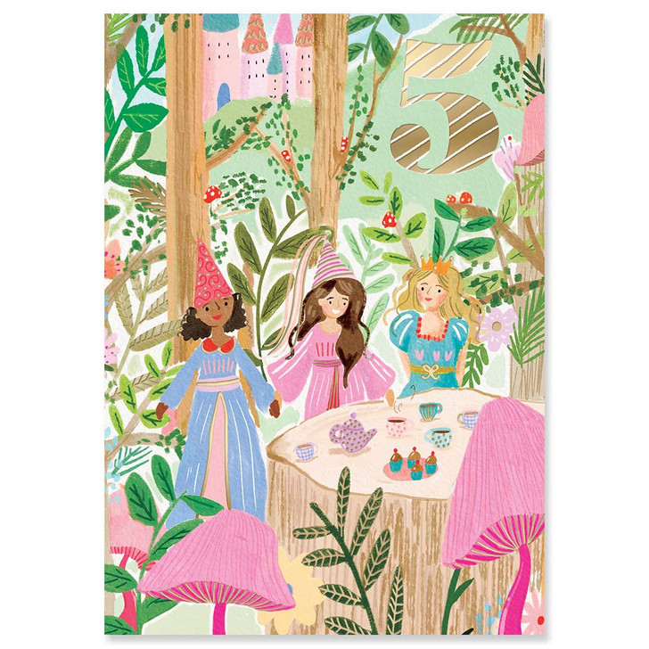 Five Princess | Birthday Greeting Card | LOUISE TILLER