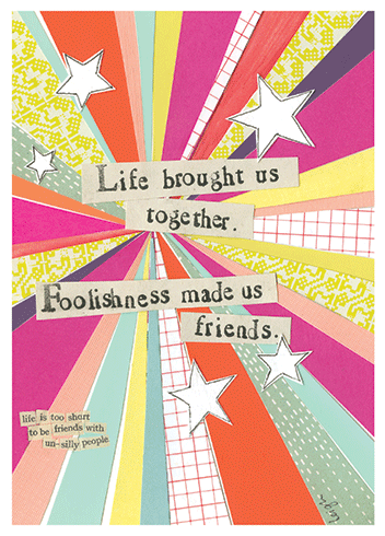 Foolishness | Support And Encouragement Greeting Card | CURLY GIRL