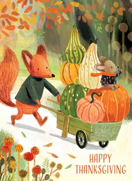 Forest Pumpkins | Thanksgiving Greeting Card | CARTE