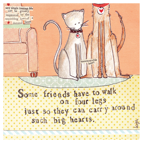 Four Legs | Support And Encouragement Greeting Card | CURLY GIRL