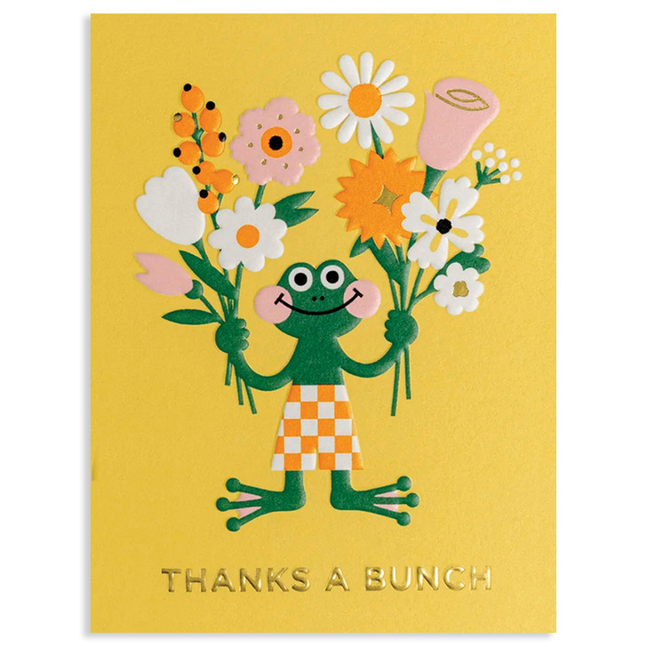Froggy Thanks A Bunch | Thank You Greeting Card | LAGOM