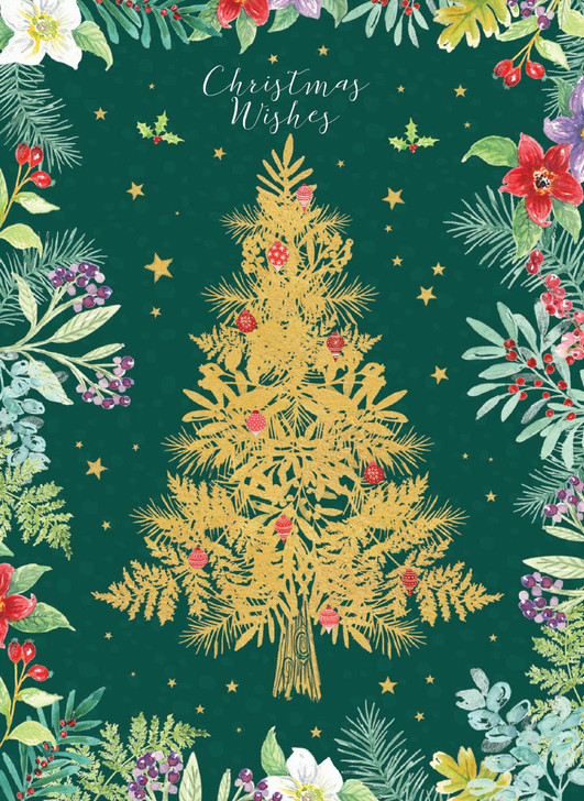 [BOXED SET] Gold Tree | Holiday Greeting Cards | CARTE