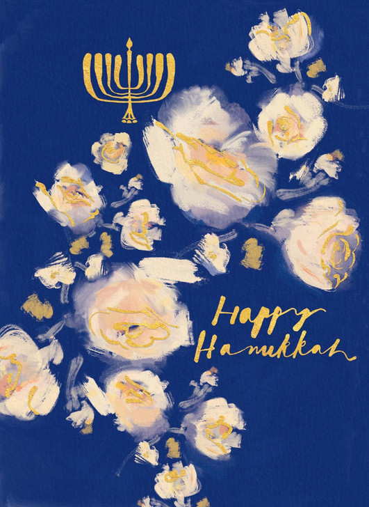 Hanukkah Flowers | Hanukkah Greeting Card | CARTE