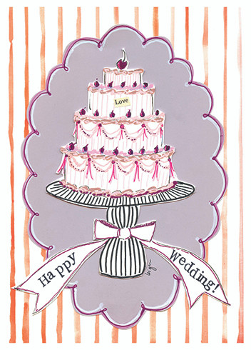 Happy Wedding | Wedding Greeting Card | CURLY GIRL