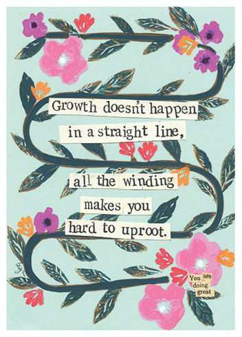 Hard To Uproot | Support And Encouragement Greeting Card | CURLY GIRL