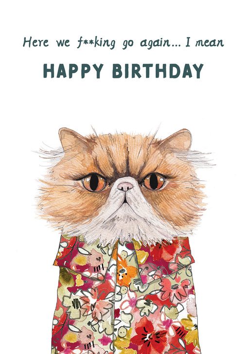 Here We Go | Birthday Card | ROSIE MADE A THING
