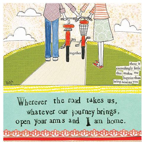 I Am Home | Love Greeting Card | CURLY GIRL