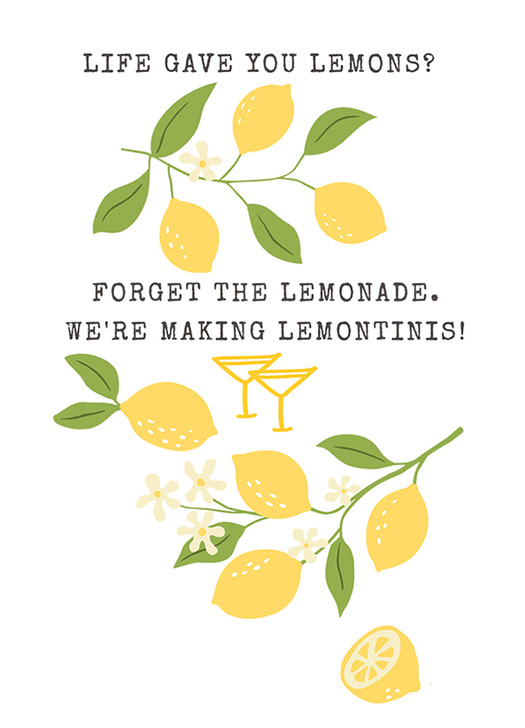 Lemontinis | Thinking Of You Greeting Card | J&M MARTINEZ