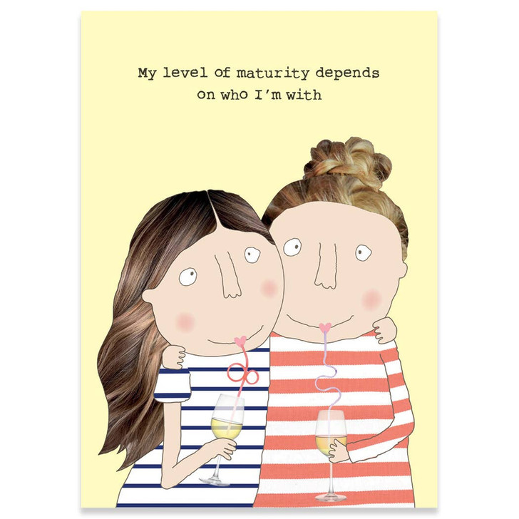 Level Of Maturity | Birthday Greeting Card | ROSIE MADE A THING