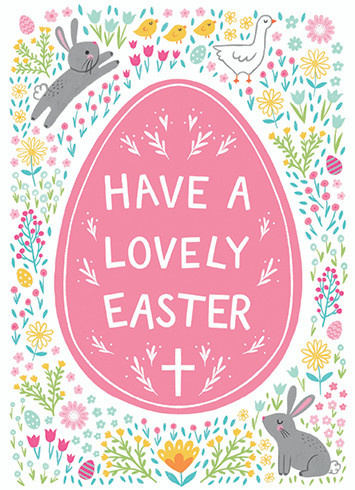 Lovely Easter | Easter Greeting Card | CARTE
