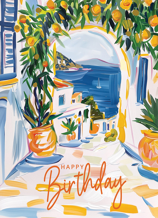 Mediterranean Arch | Birthday Greeting Card | LOLA