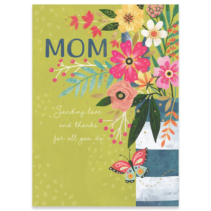 Mom Vase - | Mother's Day Greeting Card | CARTE