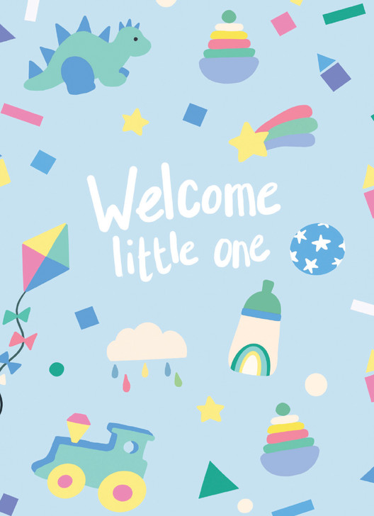 Blue Baby | New Baby Greeting Card | CARTE