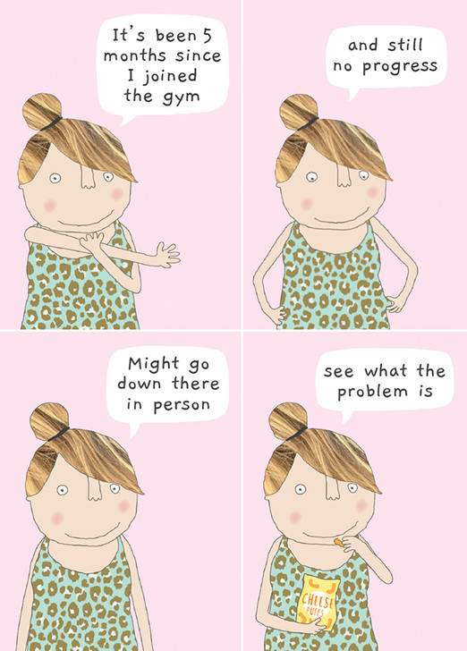 No Progress | Birthday Greeting Card | ROSIE MADE A THING