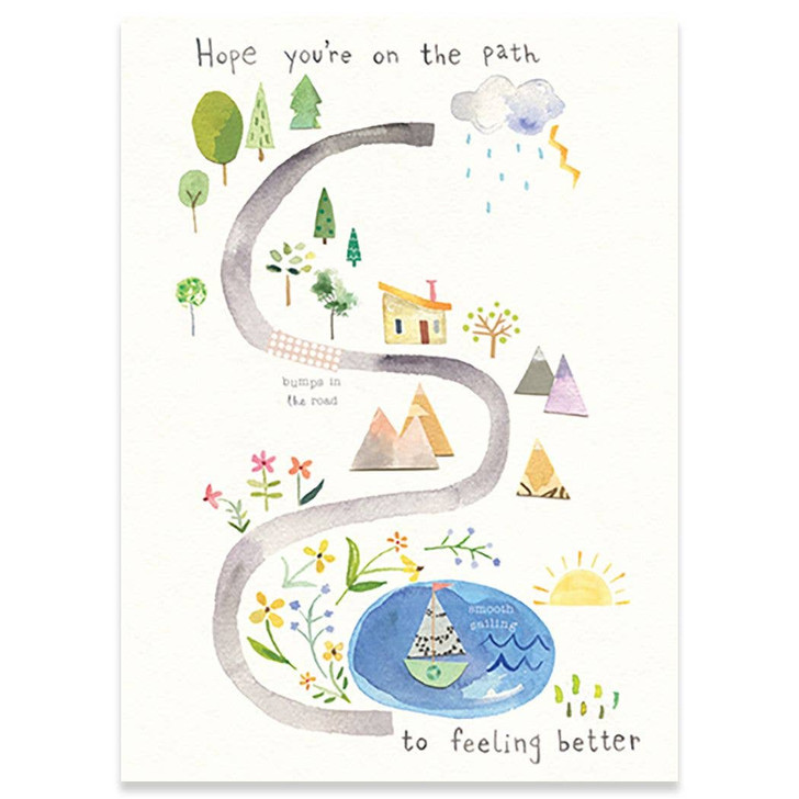 On The Path | Get Well Greeting Card | CARTE