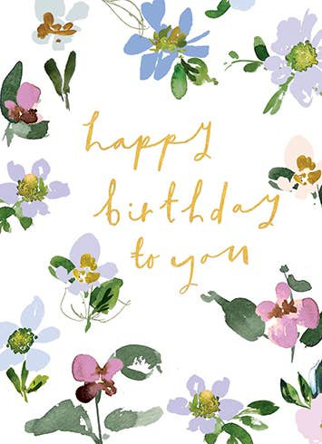 Blue Meadow | Birthday Greeting Card | CARTE