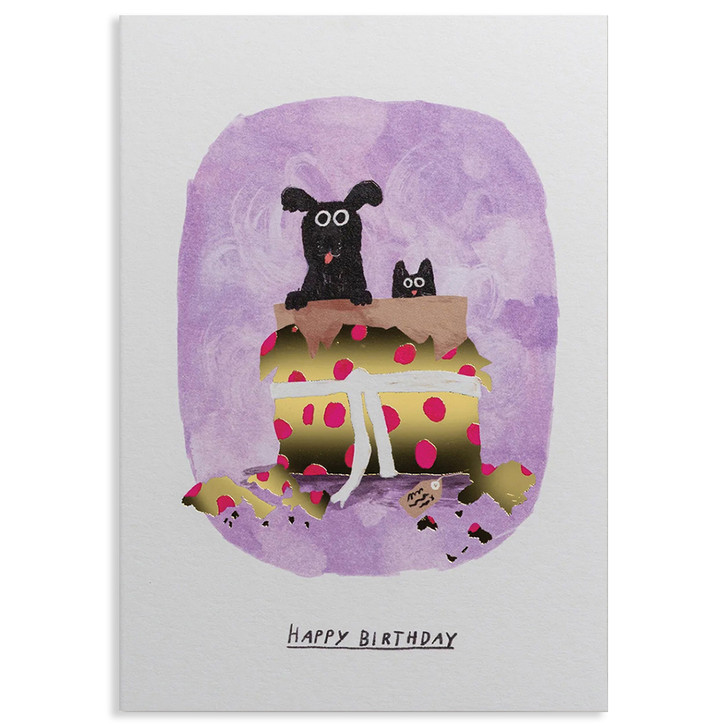 Opening The Gift | Birthday Greeting Card | LAGOM