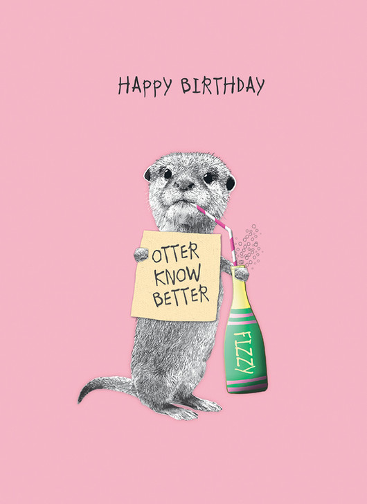 Otter | Birthday Greeting Card | CARTE