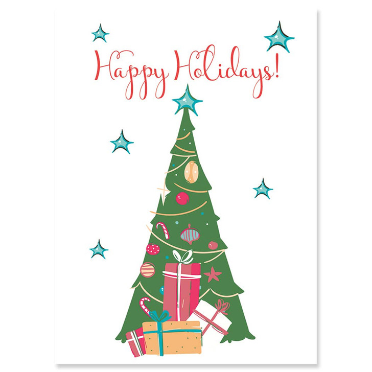 [BOXED SET] Blue Star Tree | Holiday Greeting Cards | J&M MARTINEZ