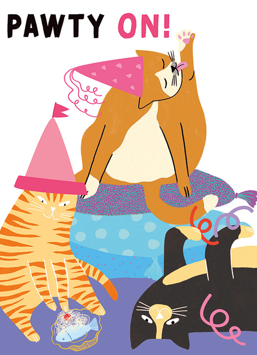 Pawty Time | Birthday Greeting Card | J&M MARTINEZ