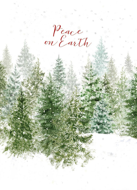 Peace On Earth Trees | Holiday Greeting Card | CARTE