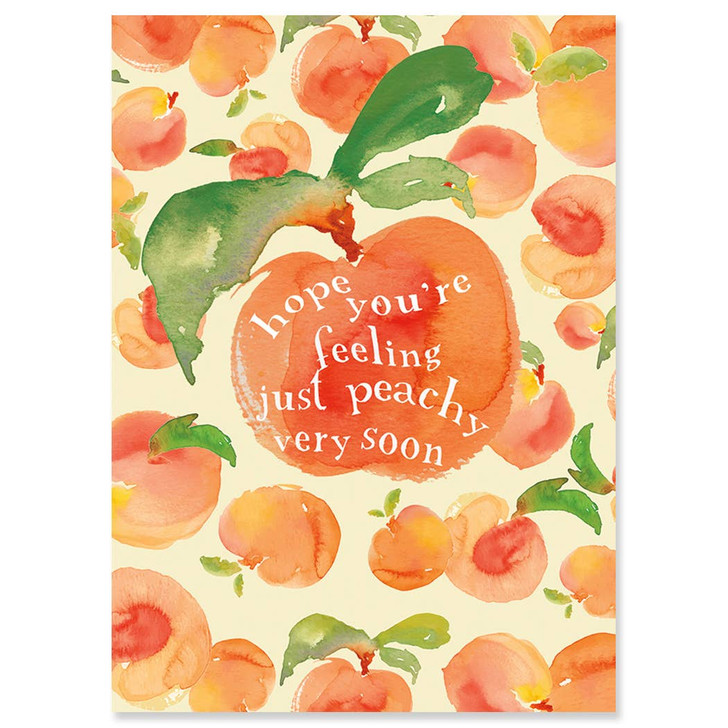 Peachy | Get Well Greeting Card | J&M MARTINEZ