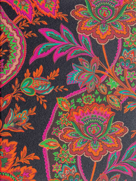 Pink Orange Green On Black | Blank Greeting Card | LAGOM