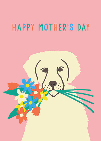 Puppy Mom Love | Mother's Day Greeting Card | 1973