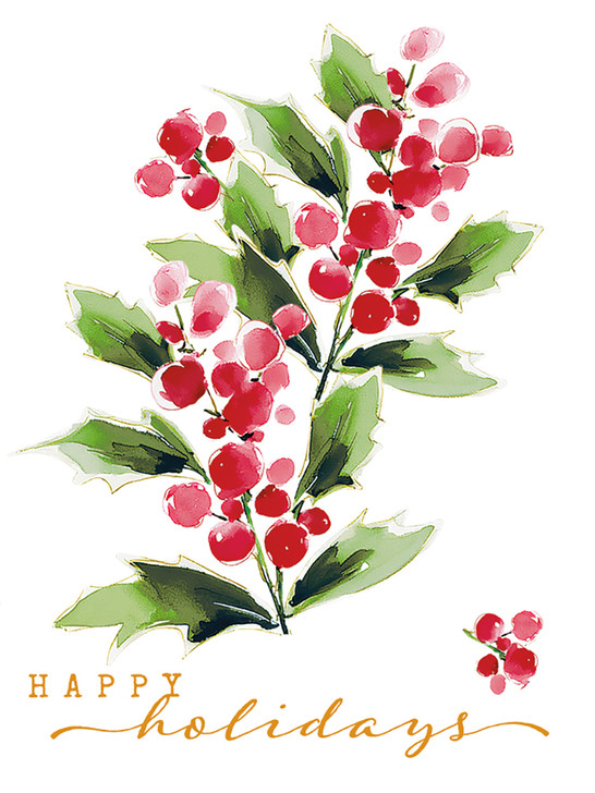 Red Berries | Holiday Greeting Card | J&M MARTINEZ