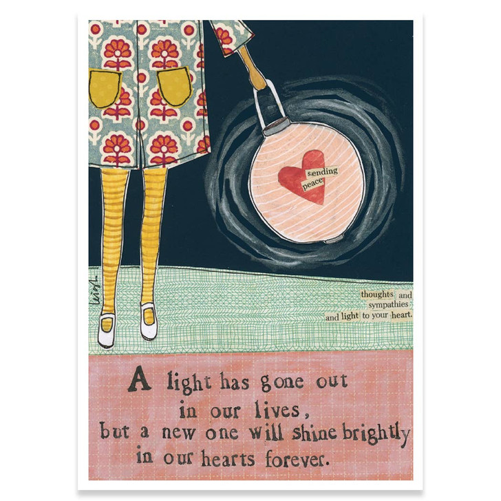 Shine Brightly | Sympathy Greeting Card | CURLY GIRL