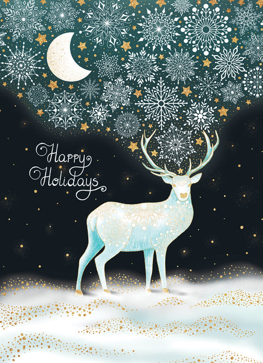 [BOXED SET] Silver Stag | Holiday Greeting Cards | CARTE