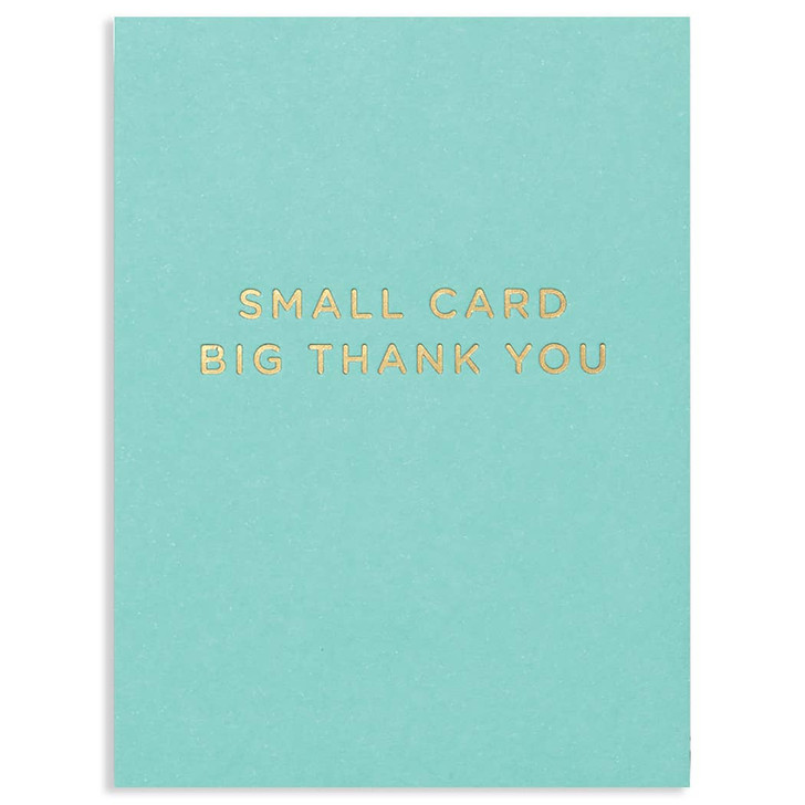 Small Card Big Thank You | Thank You Greeting Card | LAGOM
