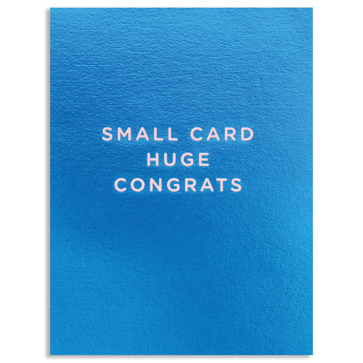 Small Card Huge Congrats | Congratulations Greeting Card | LAGOM
